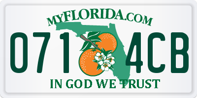 FL license plate 0714CB