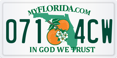 FL license plate 0714CW