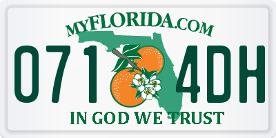 FL license plate 0714DH