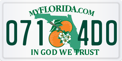 FL license plate 0714DO