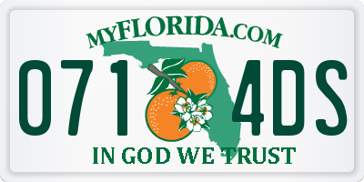 FL license plate 0714DS