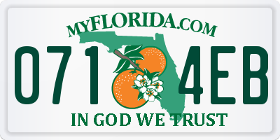 FL license plate 0714EB