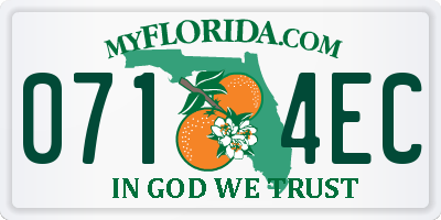 FL license plate 0714EC