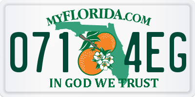 FL license plate 0714EG