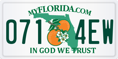 FL license plate 0714EW