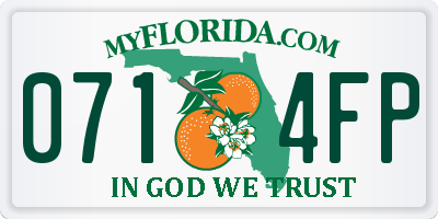 FL license plate 0714FP