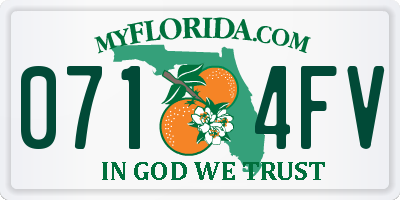 FL license plate 0714FV