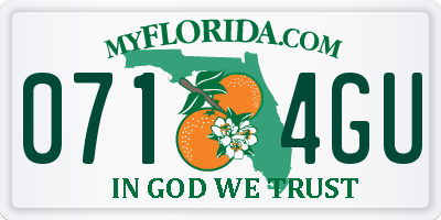 FL license plate 0714GU