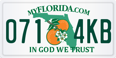 FL license plate 0714KB