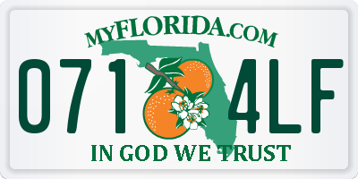 FL license plate 0714LF