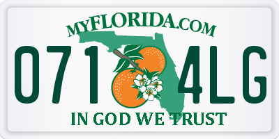 FL license plate 0714LG