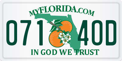 FL license plate 0714OD