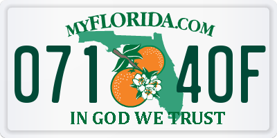 FL license plate 0714OF