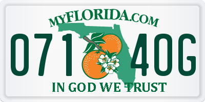 FL license plate 0714OG