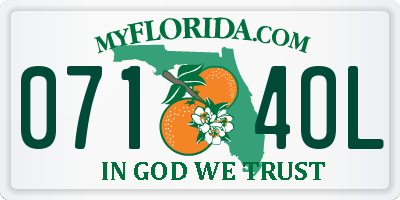 FL license plate 0714OL