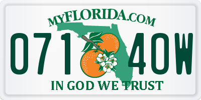 FL license plate 0714OW