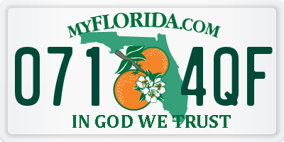 FL license plate 0714QF
