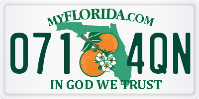 FL license plate 0714QN