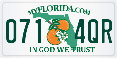FL license plate 0714QR