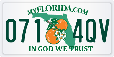 FL license plate 0714QV