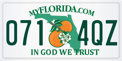 FL license plate 0714QZ