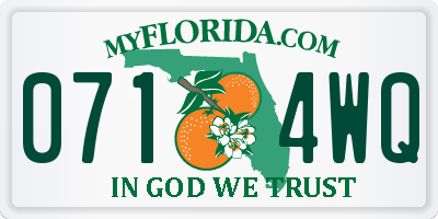 FL license plate 0714WQ