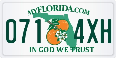 FL license plate 0714XH