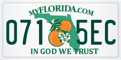 FL license plate 0715EC