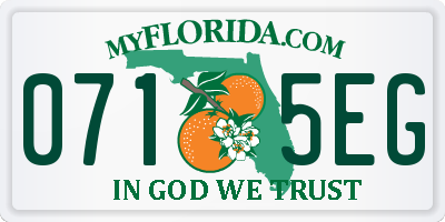 FL license plate 0715EG