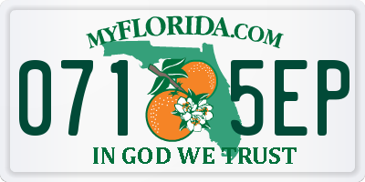 FL license plate 0715EP