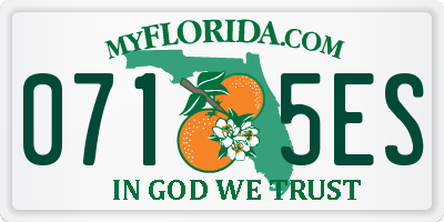FL license plate 0715ES