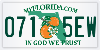 FL license plate 0715EW