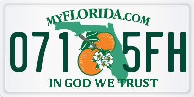 FL license plate 0715FH
