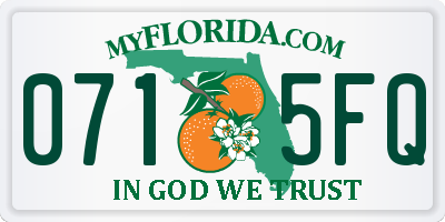 FL license plate 0715FQ