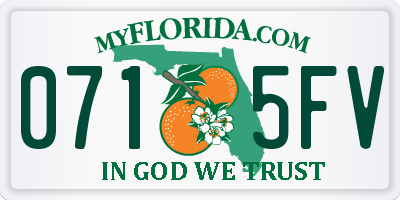 FL license plate 0715FV