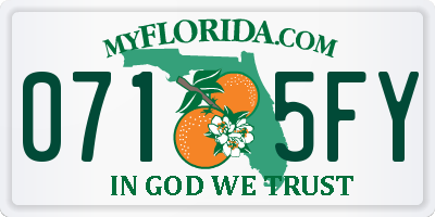 FL license plate 0715FY