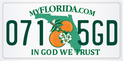 FL license plate 0715GD
