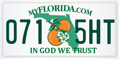 FL license plate 0715HT