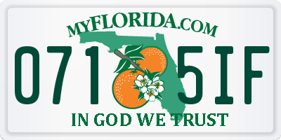 FL license plate 0715IF