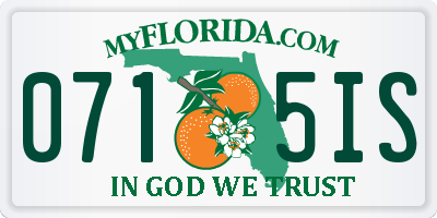 FL license plate 0715IS