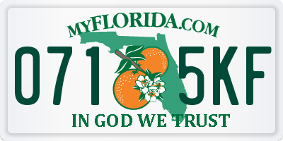 FL license plate 0715KF
