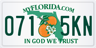 FL license plate 0715KN