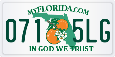 FL license plate 0715LG