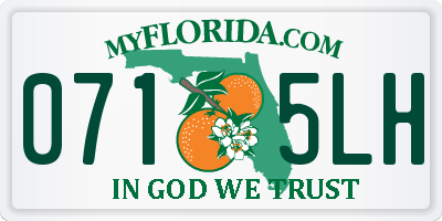FL license plate 0715LH
