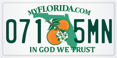 FL license plate 0715MN