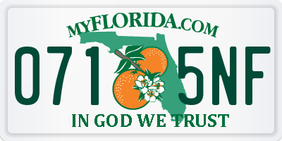 FL license plate 0715NF