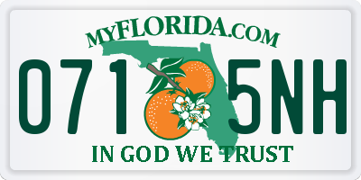 FL license plate 0715NH