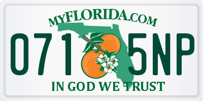 FL license plate 0715NP
