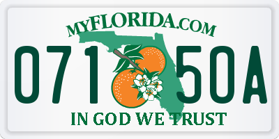 FL license plate 0715OA