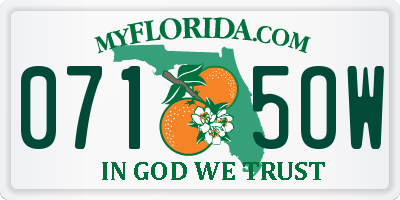 FL license plate 0715OW